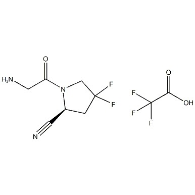 (S)-1-(2-Aminoacétyle)-4,4-difluoropyrrolidine-2-trifluoroacétate de carbonitrile N° CAS :1448440-40-1