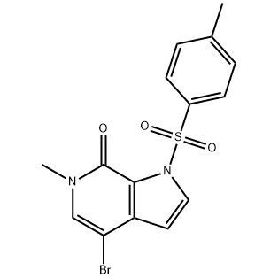 4-bromo-6-méthyl-1-tosyl-1H-pyrrolo[2,3-c]pyridine-7(6H)-one CAS No. :{{dix}}