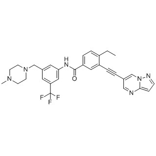 N° CAS de l'inhibiteur DDR1 7rh :1429617-90-2